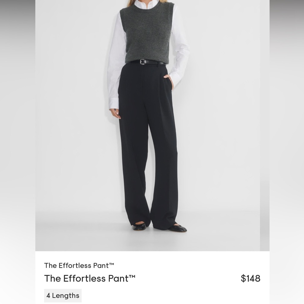 Aritzia Effortless Pant black